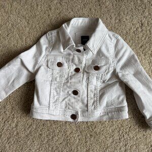 Baby Gap White Denim Jean Jacket - 12-18 months
